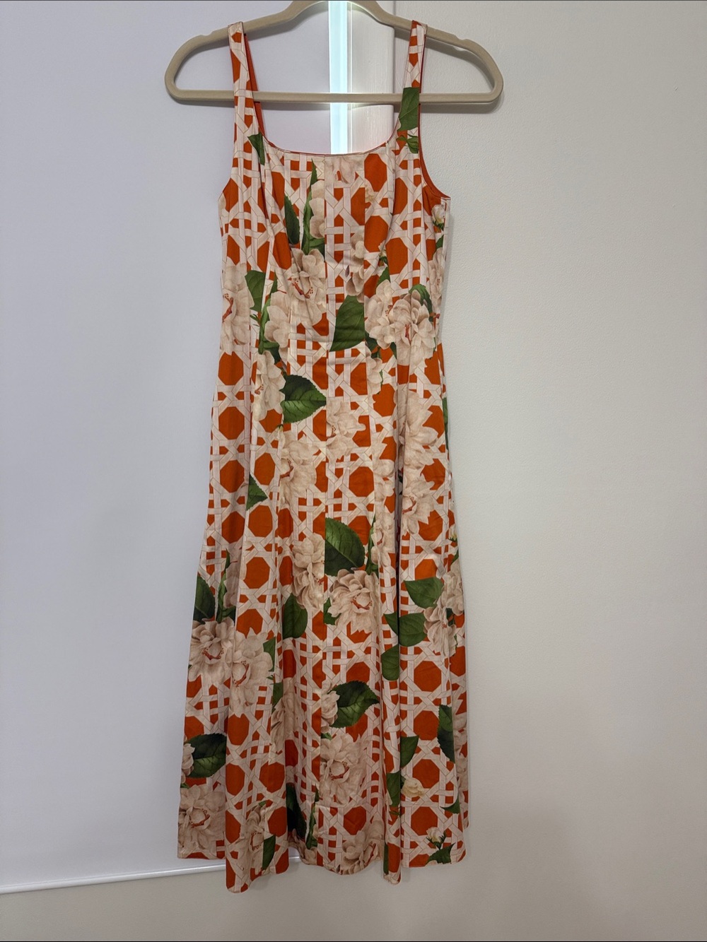 NWT Mestiza NY Yvette Floral
Cotton Reversible Midi Dress Sun-kissed Ivory Sz 4